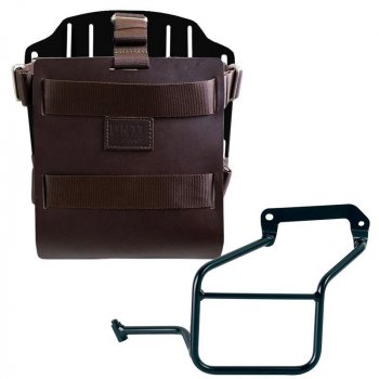 铝制袋架，带可调节皮革正面、快速接头和框架