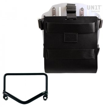 铝制袋架，带可调节皮革前部，快速接头和框架