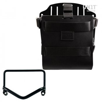 铝制袋架，带可调节皮革前部，快速接头和框架