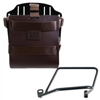 铝制袋架，带可调节皮革前部，快速接头和框架