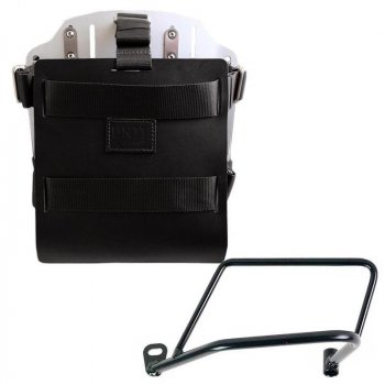 铝制袋架，带可调节皮革前部，快速接头和框架