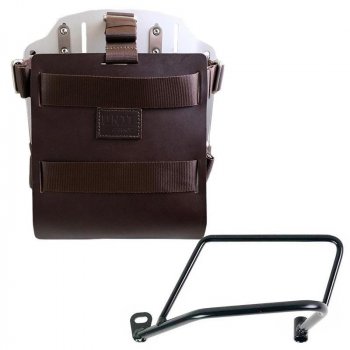 铝制袋架，带可调节皮革前部，快速接头和框架