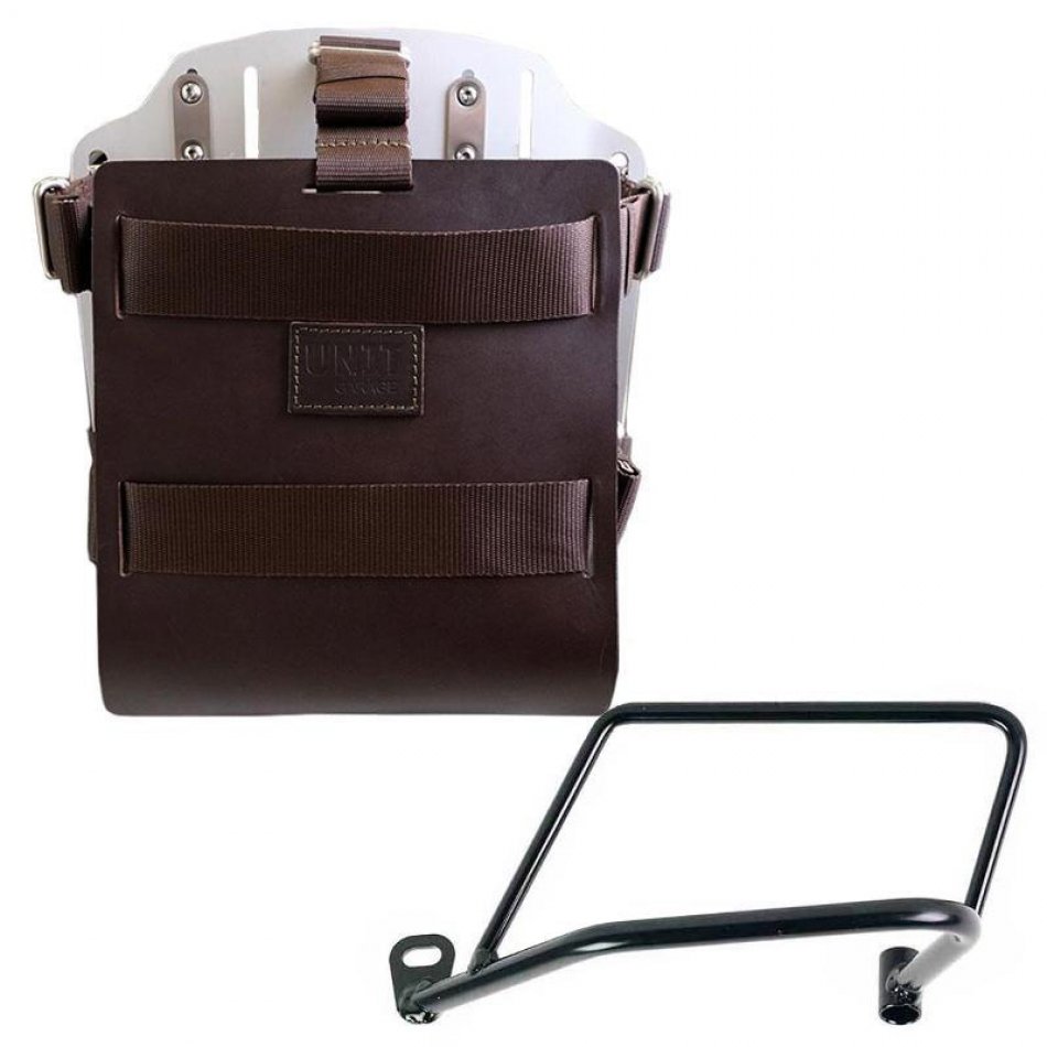 铝制袋架，带可调节皮革前部，快速接头和框架