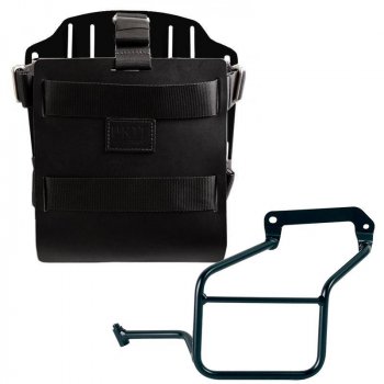 铝制袋架，带可调节皮革正面、快速接头和框架