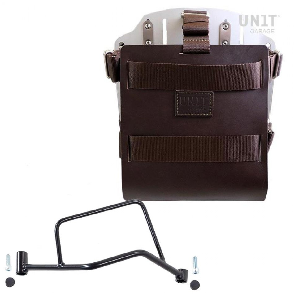 铝制袋架，带可调节皮革前部，快速接头和框架