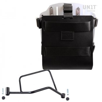 铝制袋架，带可调节皮革前部，快速接头和框架