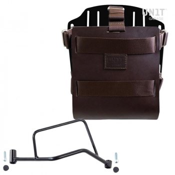 铝制袋架，带可调节皮革前部，快速接头和框架