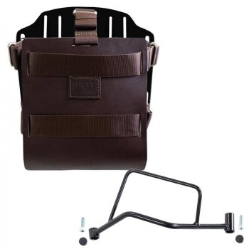 铝制袋架，带可调节皮革前部，快速接头和框架