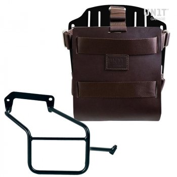 铝制袋架，带可调节皮革正面、快速接头和框架