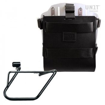 铝制袋架，带可调节皮革正面、快速接头和框架