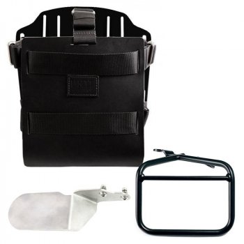 铝制包架，带可调节皮革正面、快速接头和右侧杜卡迪沙漠雪橇车架