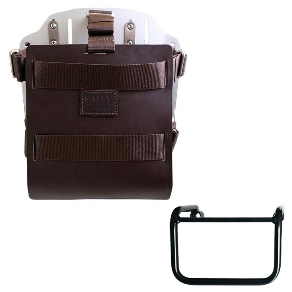 铝制袋架，带可调节皮革前部和快速接头 + 宝马 R12 底盘左