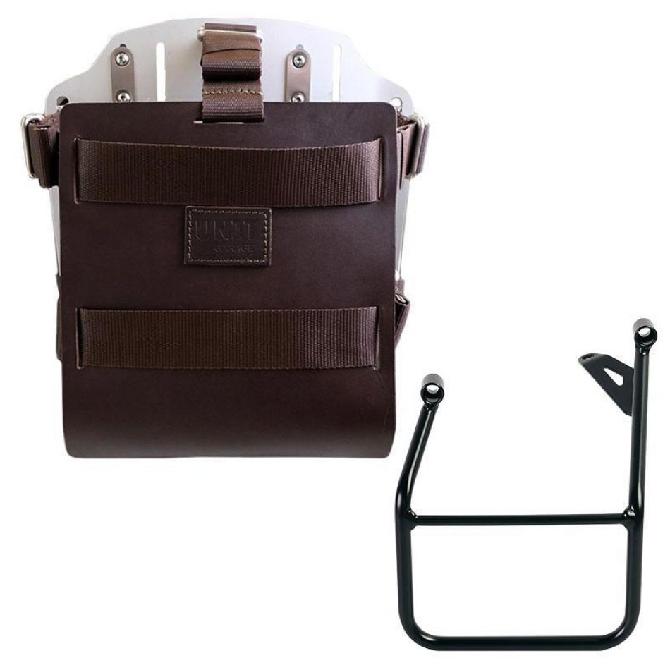 铝制袋架，带可调节皮革前部和快速接头 + BMW R1300GS 车架左