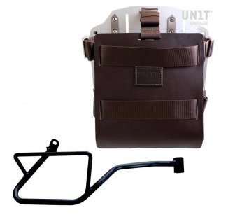 铝制袋架，带可调节皮革前部和快速接头 + Moto Guzzi V7 EURO5 PLUS 车架（2025 年及之后）右侧