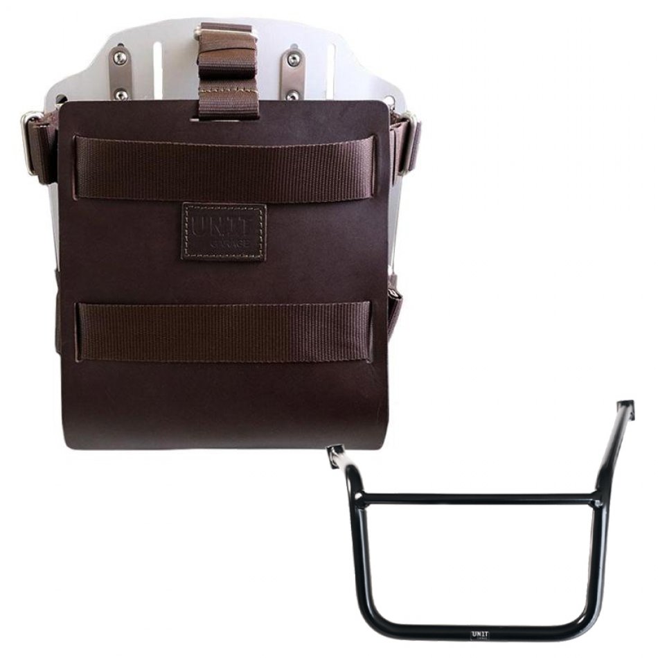 铝制袋架，带可调节皮革前部和快速接头 + Moto Guzzi V85 TT 车架（2024 年起）左