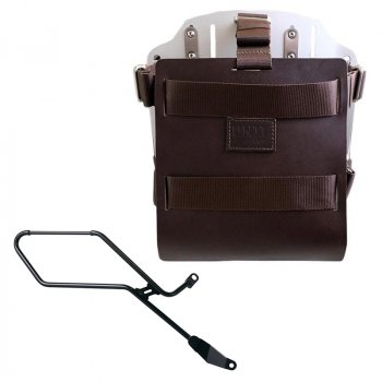 铝制袋架，带可调节皮革前部和快速接头 + Triumph Bonneville Bobber 右车架