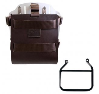 铝制袋架，带可调节皮革前部和快速接头 + Triumph Speed 400 & Scrambler 400 X 车架左