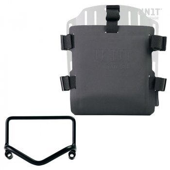 带可调节 Hypalon 前部和快速接头 + 框架的铝制袋架