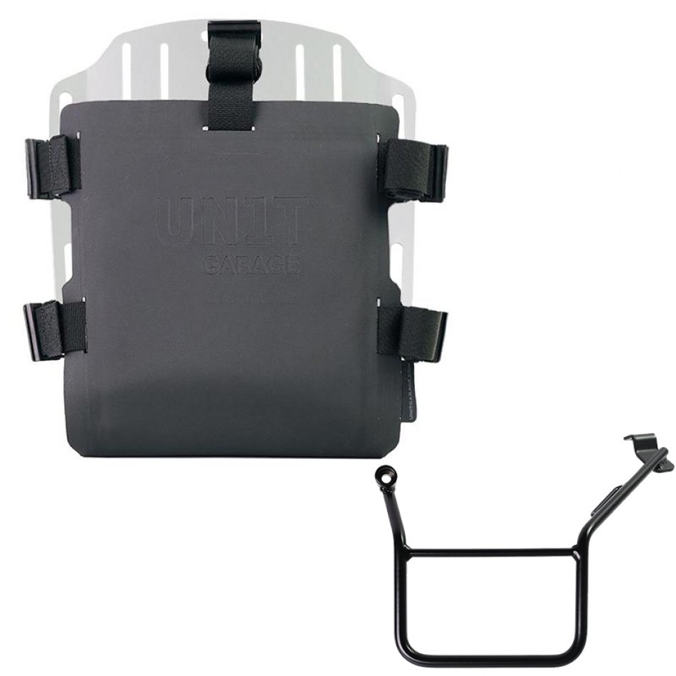 铝袋固定器，带有可调节的Hypalon前面板和快速接头 + BMW F900GS 车架 左