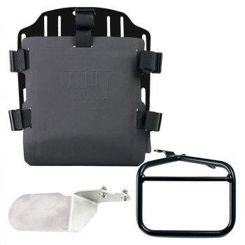 带可调节 Hypalon 前部和快速接头的铝制袋架 + Ducati Desert Sled 右车架