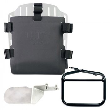 带可调节 Hypalon 前部和快速接头的铝制袋架 + Ducati Desert Sled 右车架