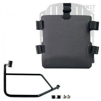 带可调节 Hypalon 前部和快速接头的铝制袋架 + Ducati DesertX 右车架