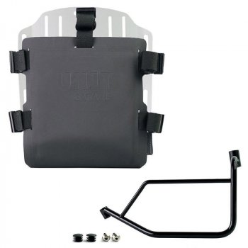 带可调节 Hypalon 前部和快速接头的铝制袋架 + Ducati DesertX 左车架