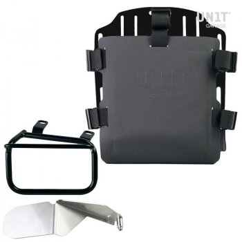 铝袋固定器，带有可调节的Hypalon前面板和快速接头 + 右车架杜卡迪 Scrambler（2023 年起）