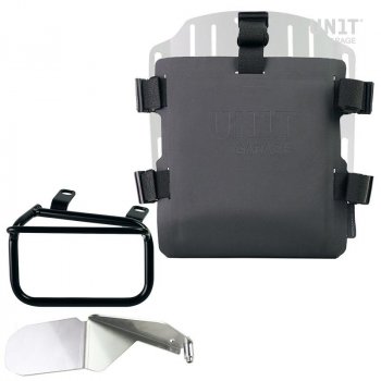 铝袋固定器，带有可调节的Hypalon前面板和快速接头 + 右车架杜卡迪 Scrambler（2023 年起）