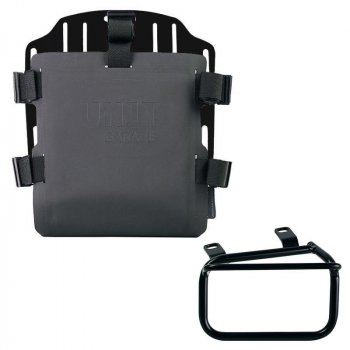 铝袋固定器，带有可调节的Hypalon前面板和快速接头 + 左车架杜卡迪 Scrambler（2023 年起）