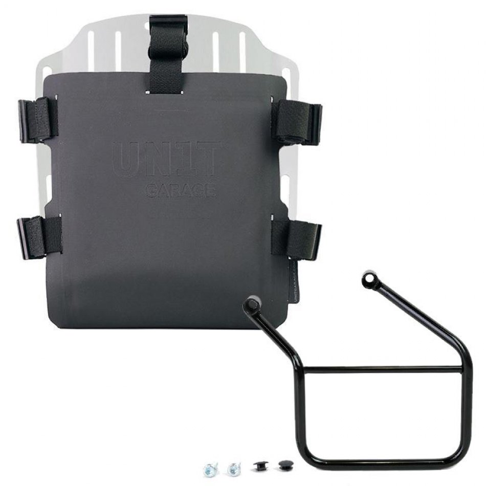 铝袋固定器，带有可调节的Hypalon前面板和快速接头 + 本田 CL500 车架左