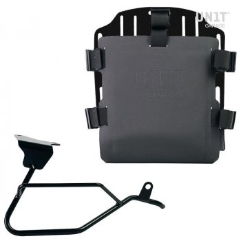 铝袋固定器，带有可调节的Hypalon前面板和快速接头 + Moto Guzzi V100 Mandello 右车架