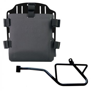 铝袋固定器，带有可调节的Hypalon前面板和快速接头 + Moto Guzzi V7 EURO5 PLUS 车架（2025 年及之后）左侧