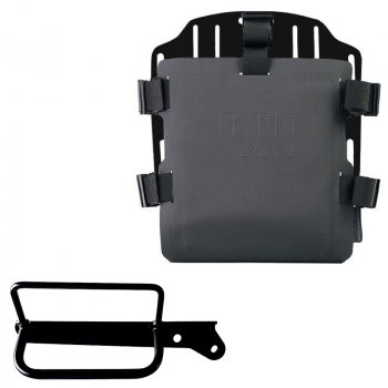 铝袋固定器，带有可调节的Hypalon前面板和快速接头 + Royal Enfield Hunter 350 右车架