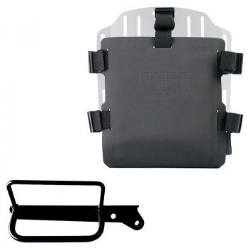 铝袋固定器，带有可调节的Hypalon前面板和快速接头 + Royal Enfield Hunter 350 右车架