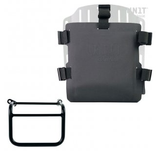 铝袋固定器，带有可调节的Hypalon前面板和快速接头 + 右副车架 Triumph Scrambler 1200 XC_XE（2019 起）