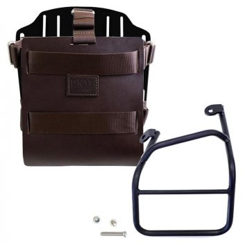 铝制袋架，带可调节皮革前部，快速接头和框架