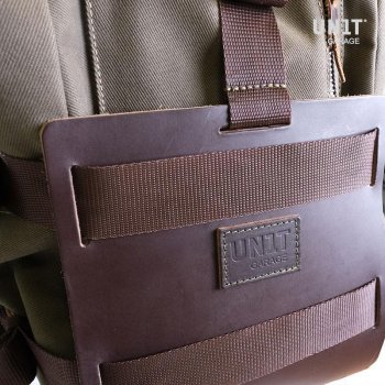 铝制袋架，带可调节皮革前部，快速接头和框架