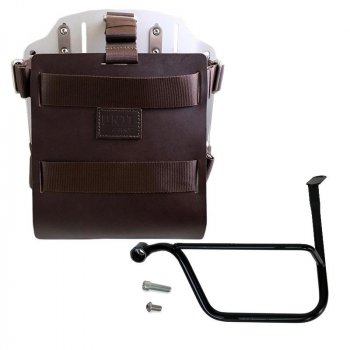 铝制袋架，带可调节皮革前部，快速接头和框架