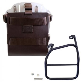 铝制袋架，带可调节皮革前部，快速接头和框架