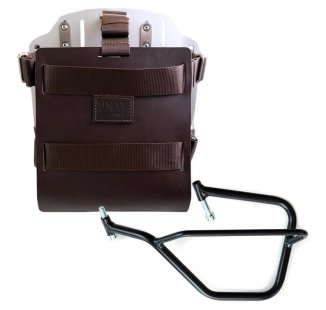 铝制袋架，带可调节皮革前部，快速接头和框架