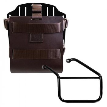 铝制袋架，带可调节皮革正面、快速接头和框架