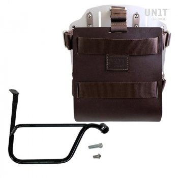 铝制袋架，带可调节皮革前部，快速接头和框架