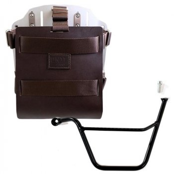 铝制袋架，带可调节皮革前部，快速接头和框架