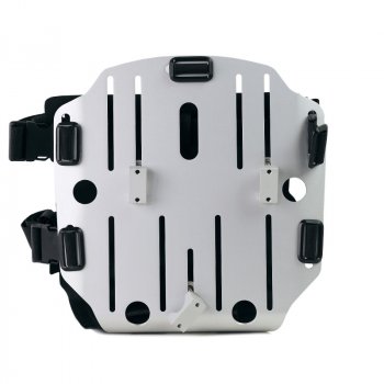 铝袋固定器，带有可调节的Hypalon前面板和快速接头