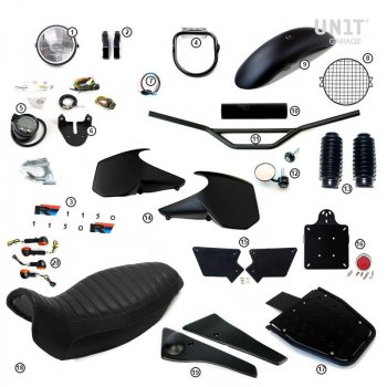 带油箱侧板的 R1150R 基本套件