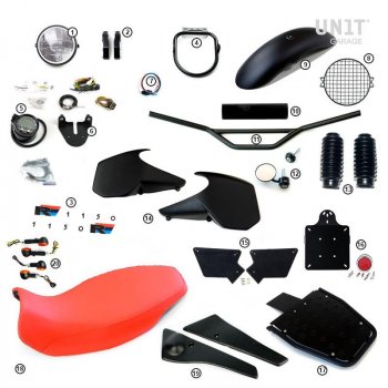 带油箱侧板的 R1150R 基本套件