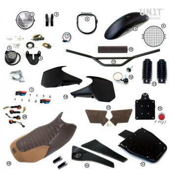 带油箱侧板的 R1150R 基本套件