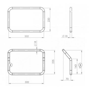 用于 Atlas 铝袋的 Aprilia Tuareg 660 框架