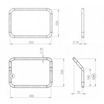 适用于 Atlas 铝制驮包的 HUSQVARNA 框架